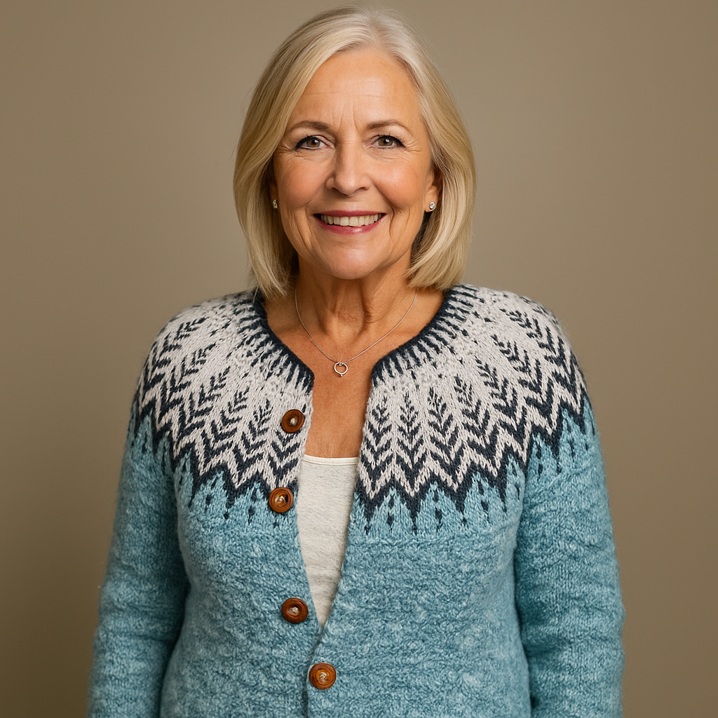 Richard & Helen - Retro Icelandic Wool Cardigan