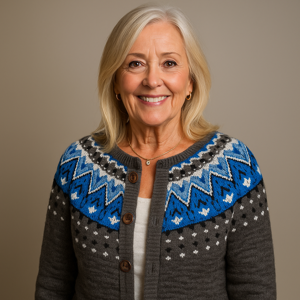 Richard & Helen - Retro Icelandic Wool Cardigan