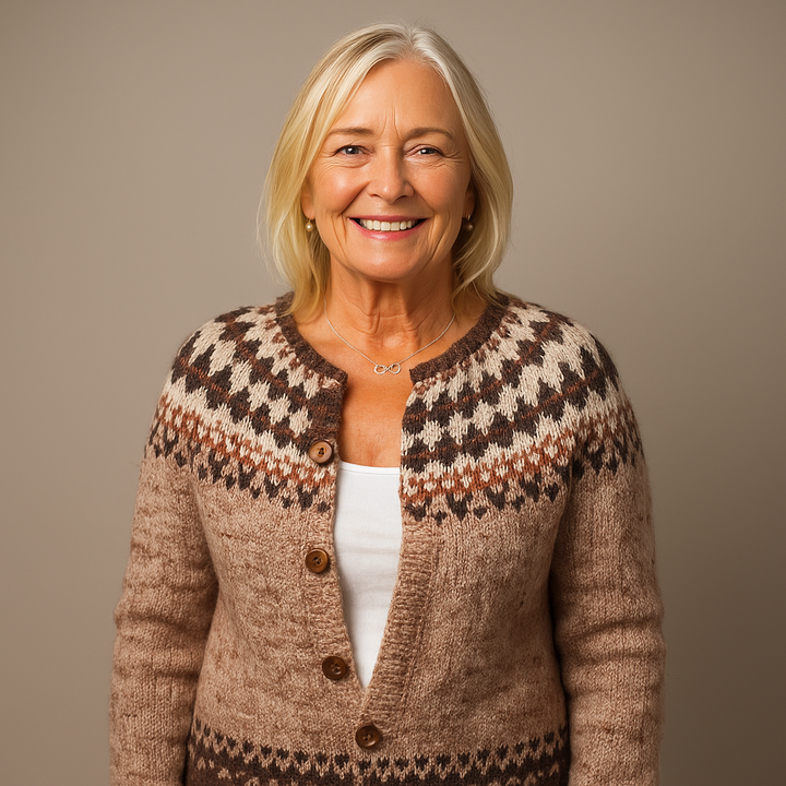 Richard & Helen - Retro Icelandic Wool Cardigan