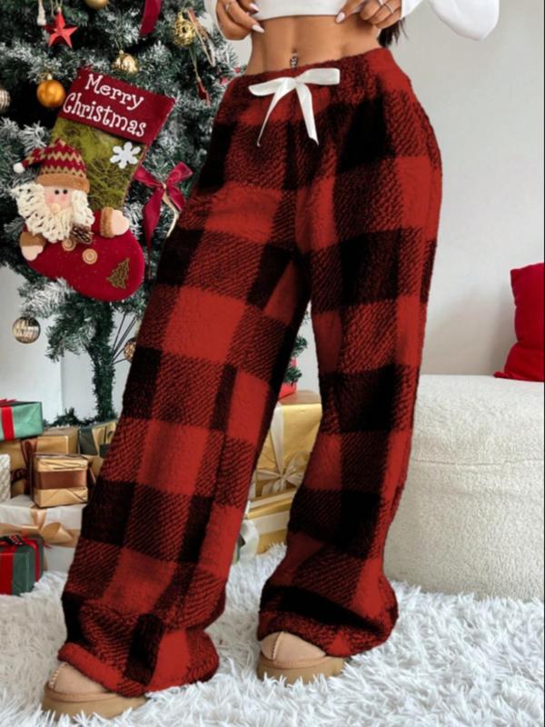 AMBER™ - Comfortable Plaid Straight Pants for Cold Weather Wear