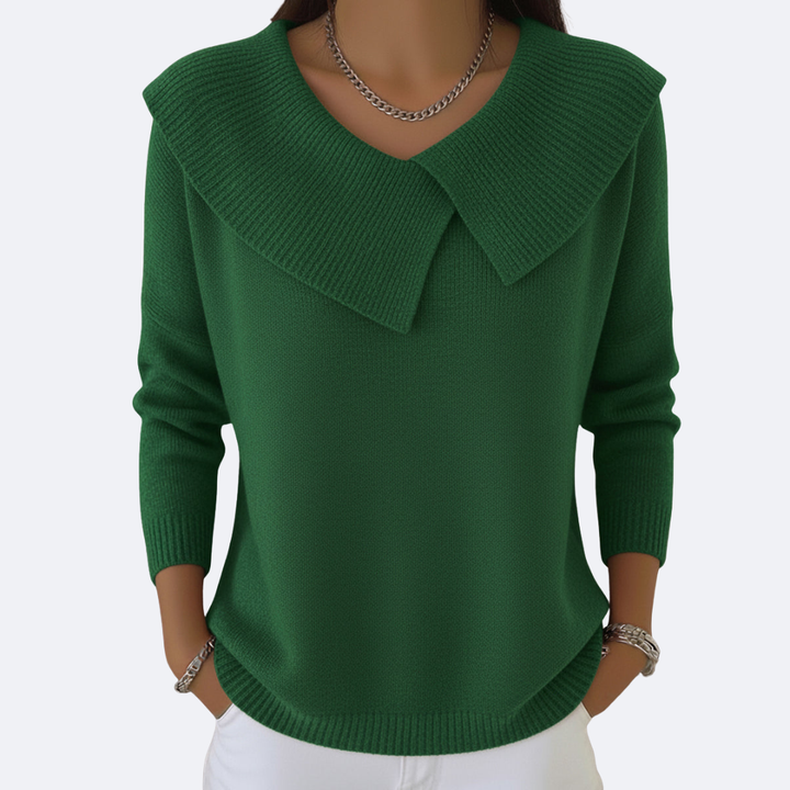LUCIA - Warm Knit with Soft Collar