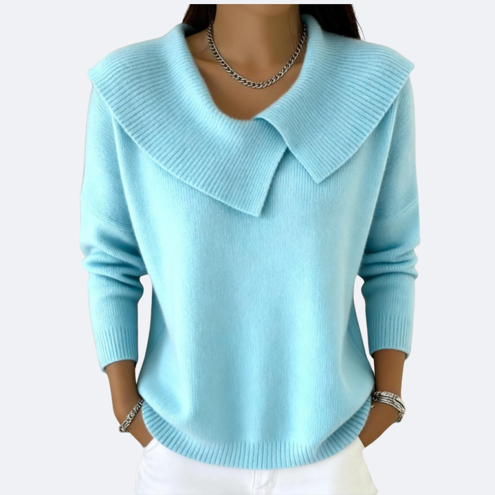 LUCIA - Warm Knit with Soft Collar