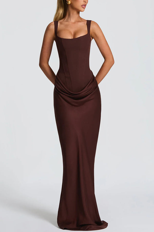 Leonor ❘ Maxi dress with square neckline