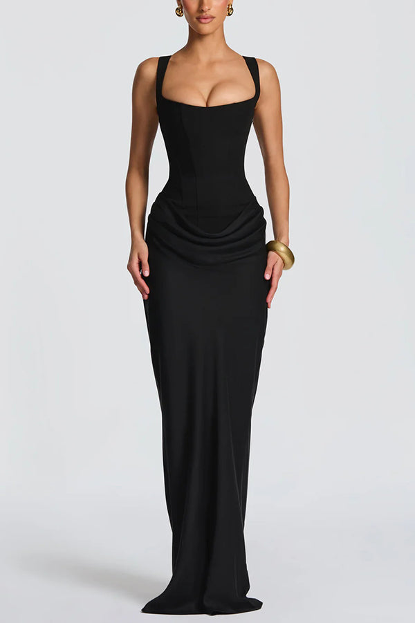 Leonor ❘ Maxi dress with square neckline