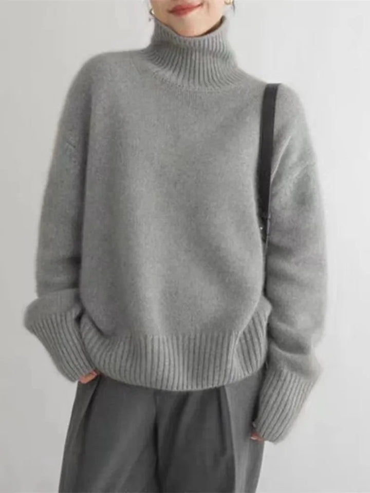 Isabella | Cashmere High Neck Sweater