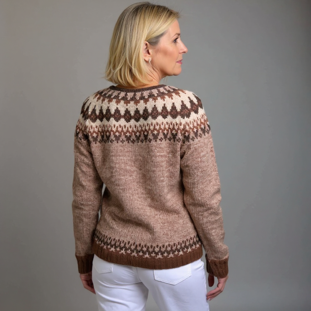 Richard & Helen - Retro Icelandic Wool Cardigan