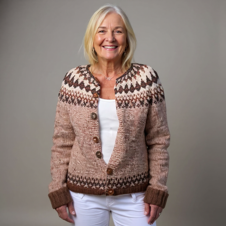 Richard & Helen - Retro Icelandic Wool Cardigan