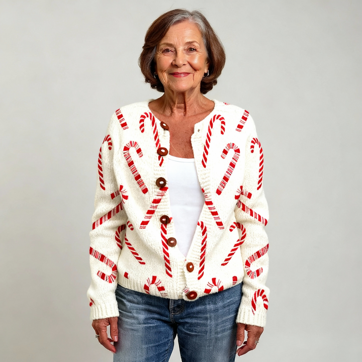 Carla | Festive Candy Cardigan