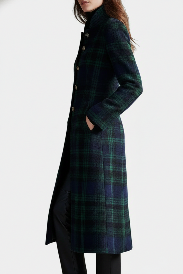 Miranda™ | Timeless Plaid Elegant Coat